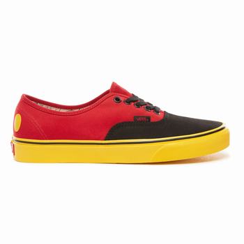 Férfi Vans Disney x Vans Authentic Tornacipő VA2146793 Piros/Sárga